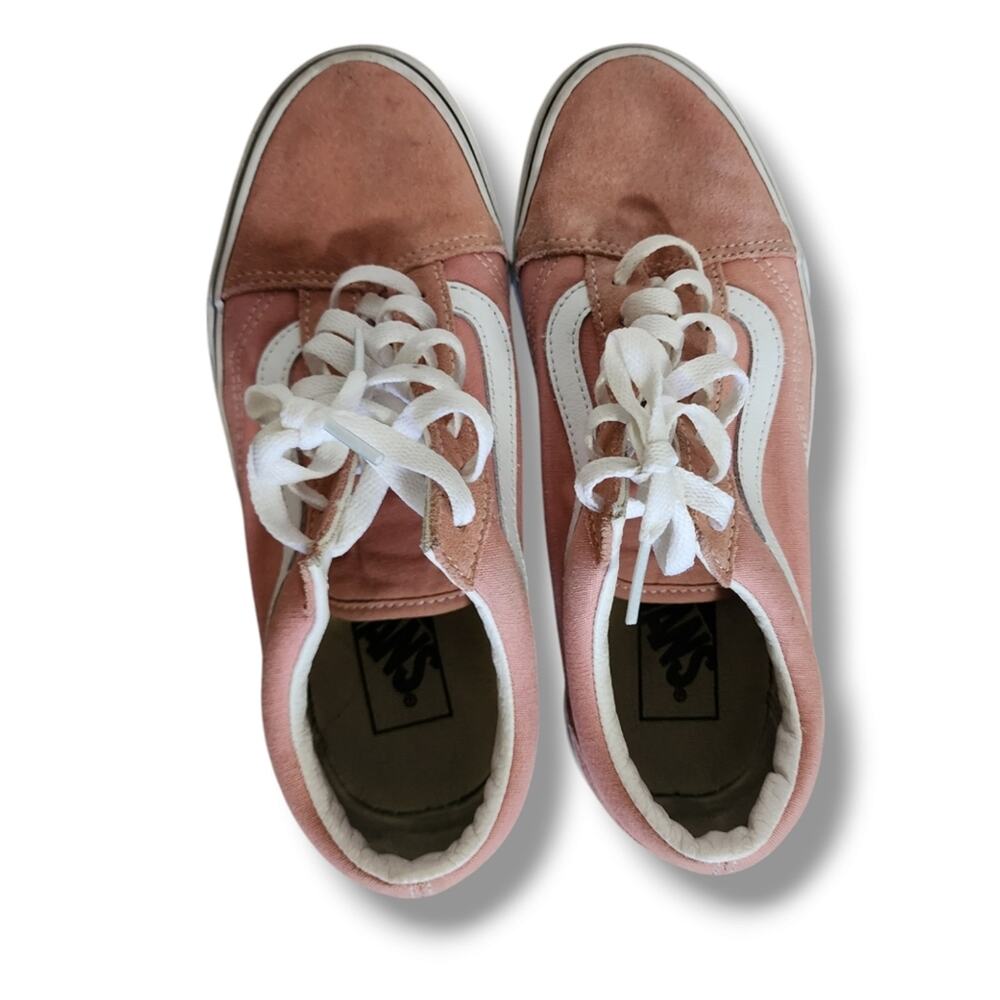 Vans Old Skool Rosette/White Suede Sneakers - Picture 4 of 6